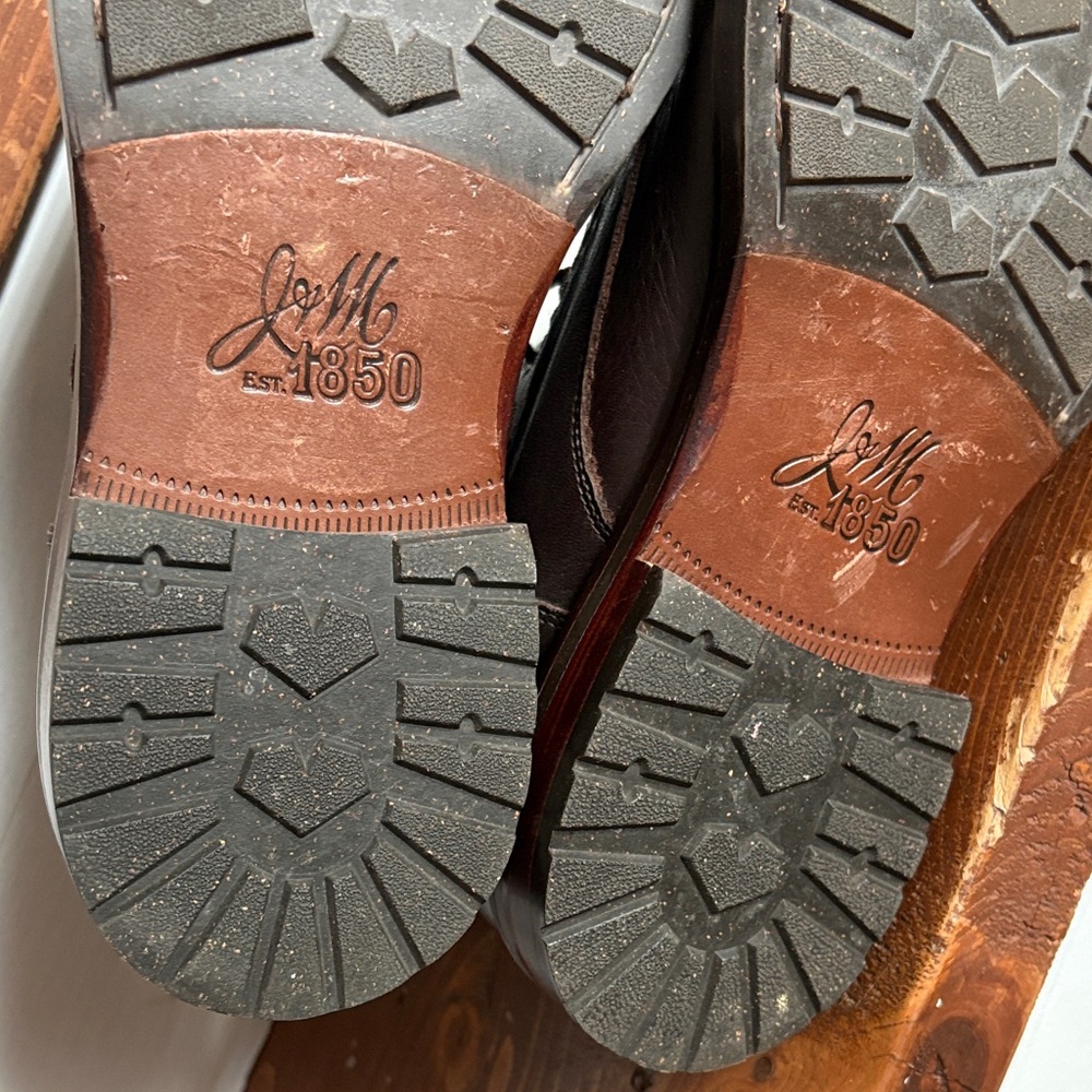 Johnston & Murphy Rich Brown Leather Men's Boots - Picture 8 of 12